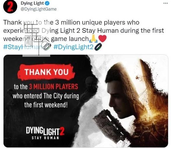 BUG 再多也是令人期待已久的大作《DYING LIGHT 2》首周玩家数破三百万